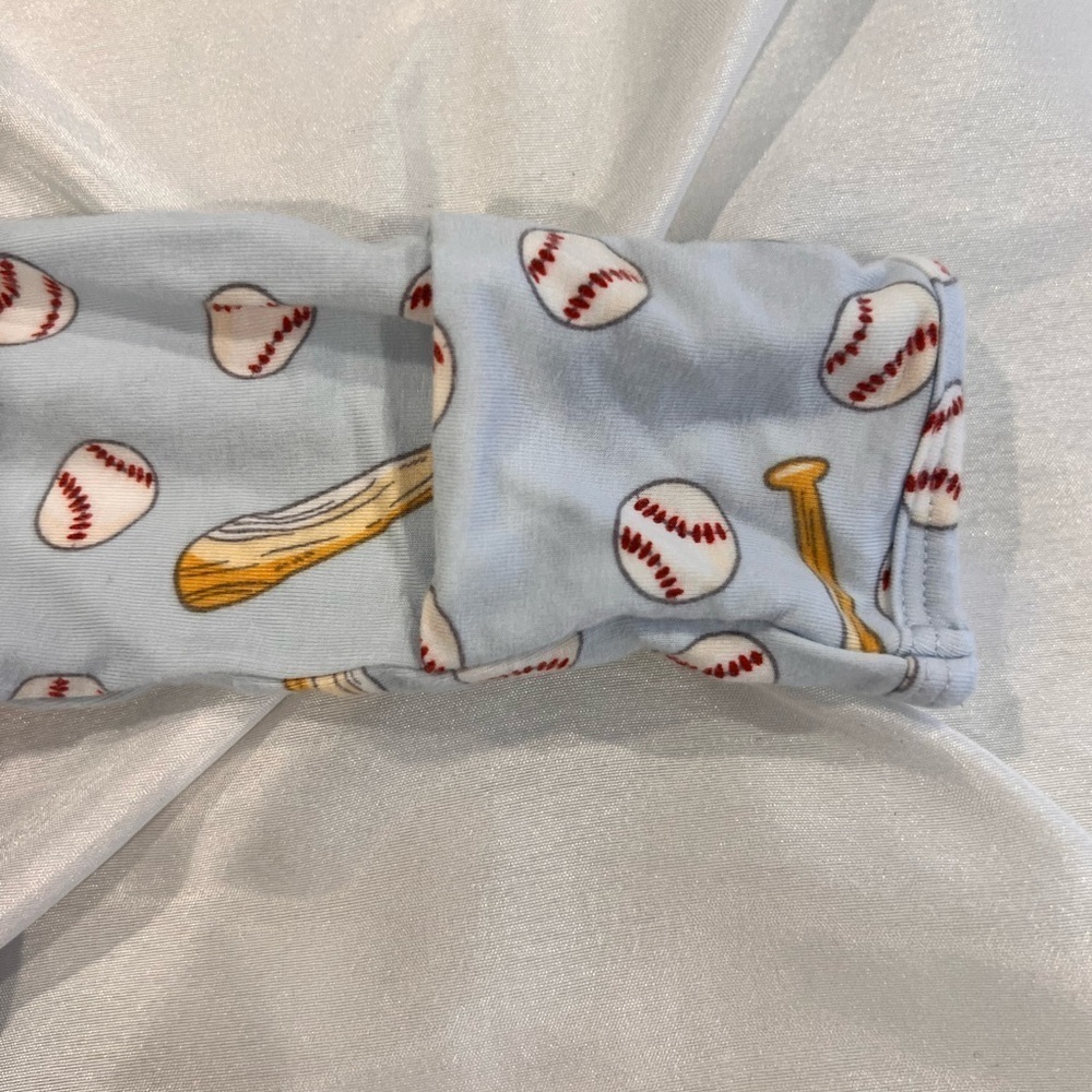 SWEET BAMBOO Baseball Print Kids One Piece SIZE NB - Picture 6 of 7